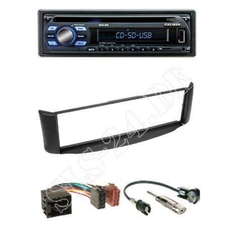 Radioeinbauset 1-DIN Smart ForTwo BR450 schwarz + Caliber RCD122 Autoradio mit CD/USB/AUX-IN/MP3/WMA