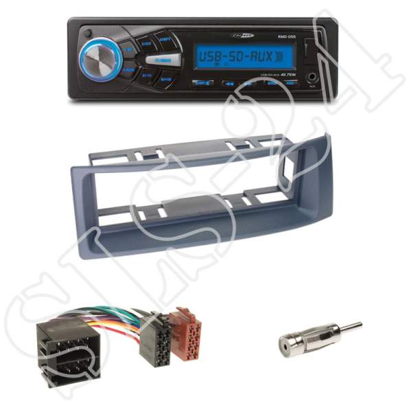 Radioeinbauset 1-DIN Renault Megane Coach Scenic + Caliber RMD050DAB-BT USB/SD/FM Tuner/AUX-IN/MP3