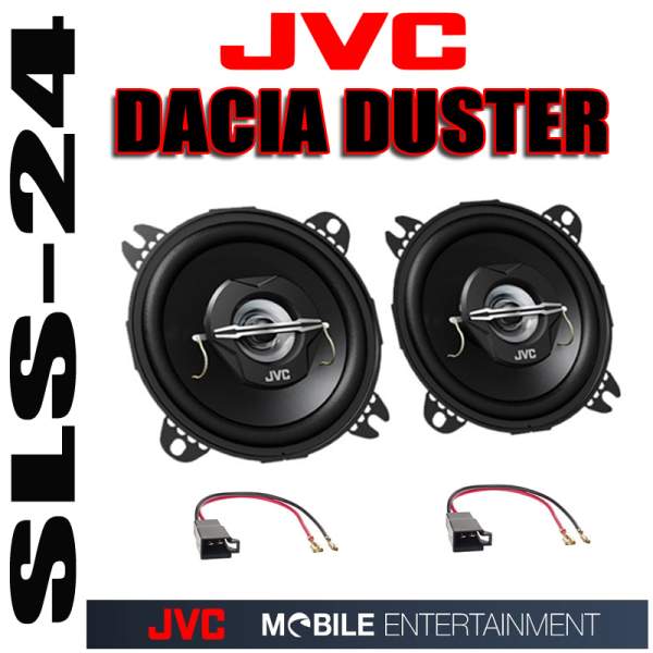 Dacia Duster Lautsprecher Einbauset JVC 2-Wege Koaxial CS-J520X 250 Watt Front Tür