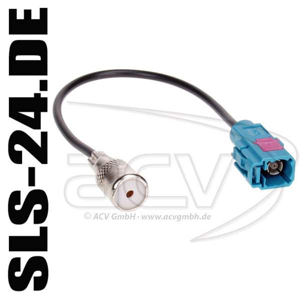ACV 1521-02 Antennenadapter FAKRA (Z) Buchse auf ISO-Buchse VW AUDI BMW