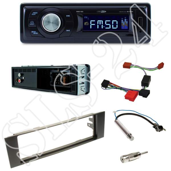 Radioeinbauset 1-DIN Audi A3 (8P) ab 05/2003 + Caliber RMD021 - USB/Micro-SD/FM Tuner/AUX-IN