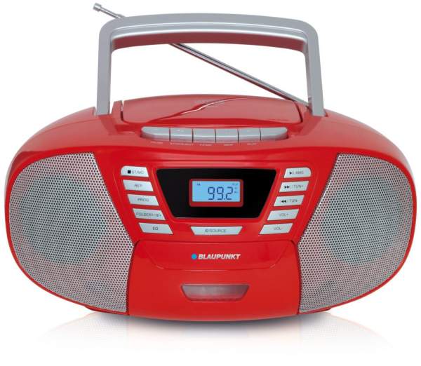 Blaupunkt B120RD CD-Player für Kinder mit Bluetooth und Kassettendeck