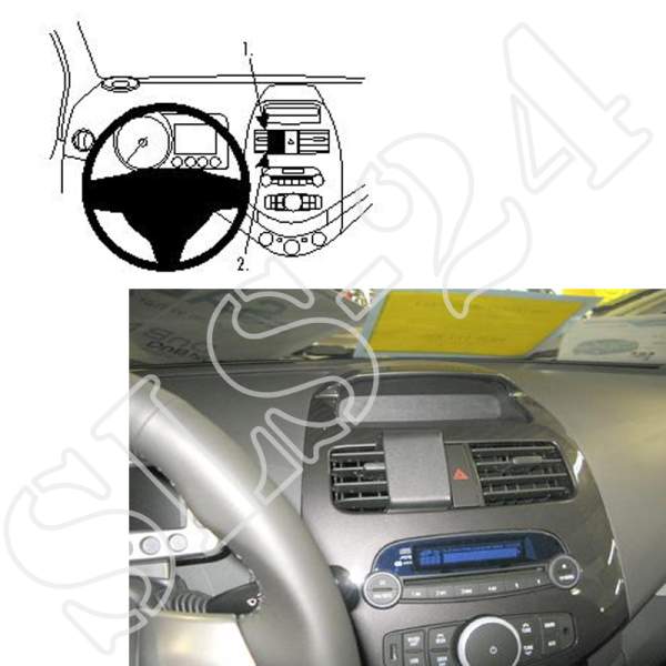 BRODIT 854555 ProClip Halterung - Chevrolet Spark ab 2011 - KFZ / PDA / NAVI / GPS Halter