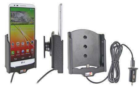 Brodit 521576 Mobile Phone Halter - LG G2 - aktiv - Halterung mit Belkin USB Ladeadapter