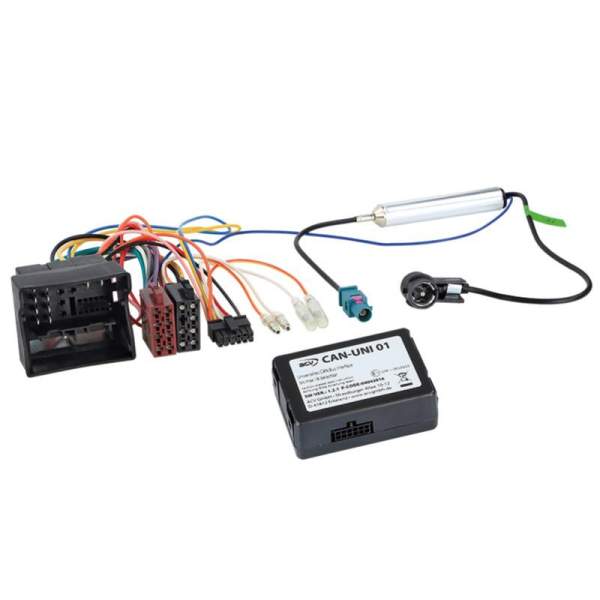 CAN-Bus Kit AUDI / VW /SEAT / SKODA Quadlock - Strom + Lautsprecher (ISO) + ISO Antennenanschluss