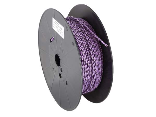 ACV 51-150-112 Lautsprecherkabel verdrillt 2x1.50mm² violett/violett-schwarz