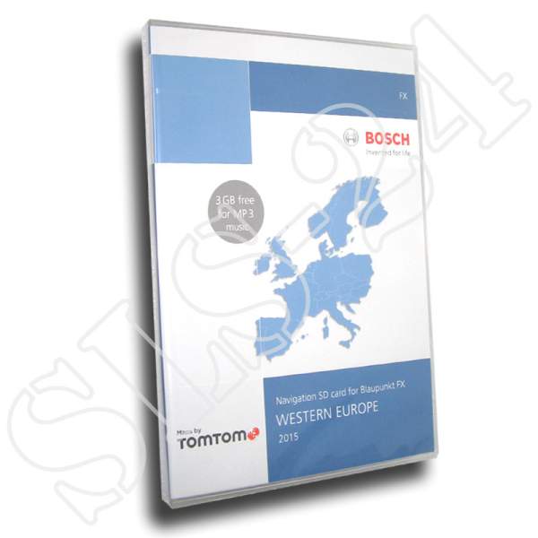 TomTom FX 2015 WEST - EUROPA SD Card Navigation VW RNS 310 / Seat Media System 2.0 / Amundsen 8 GB