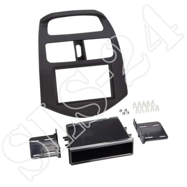 CHEVROLET Chevrolet Spark (KL1M) ab 10/2012 2-DIN Komplettset Einbau Kit Radioblende schwarz