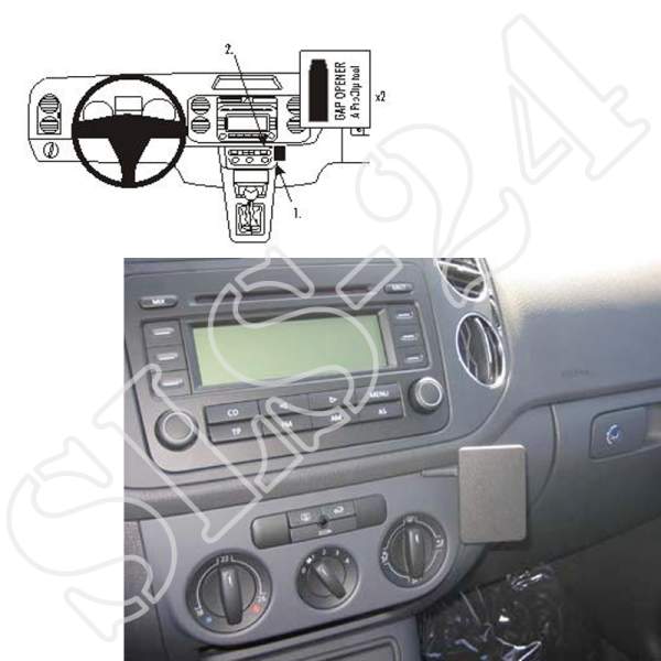 BRODIT 853610 ProClip Halterung - für VW Tiguan 08-09 / Golf Plus 05-09 KFZ-Halter für Navigation