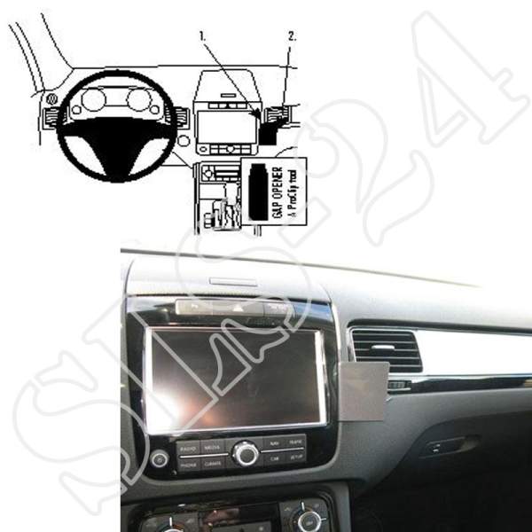 BRODIT 854595 ProClip Halterung - für VW Touareg ab 2011 KFZ-Halter für GPS PDA Navigation
