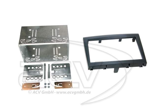 ACV 381323-03-2 ISO Doppel-DIN Radioblende PORSCHE 911 (Typ 997) Boxster,Einbaurahmen schwarz