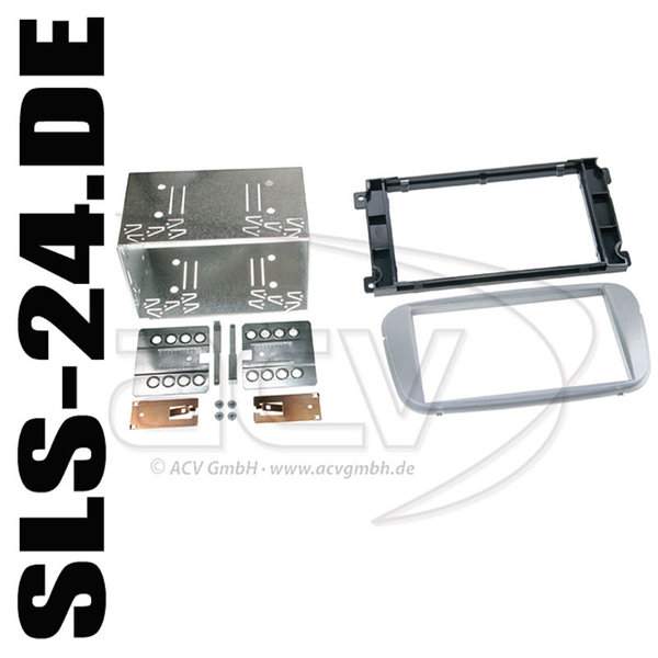 ACV 381114-19-2 Doppel DIN Radioblende Ford Mondeo, Focus, C-Max, S-Max, Galaxy ab 2007 silber
