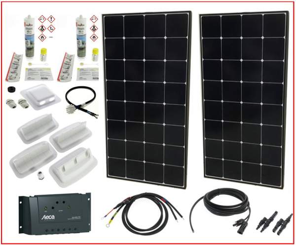 Dietz P240W_ST1 Solaranlage Sunpower 240W - Steca Regler 1515