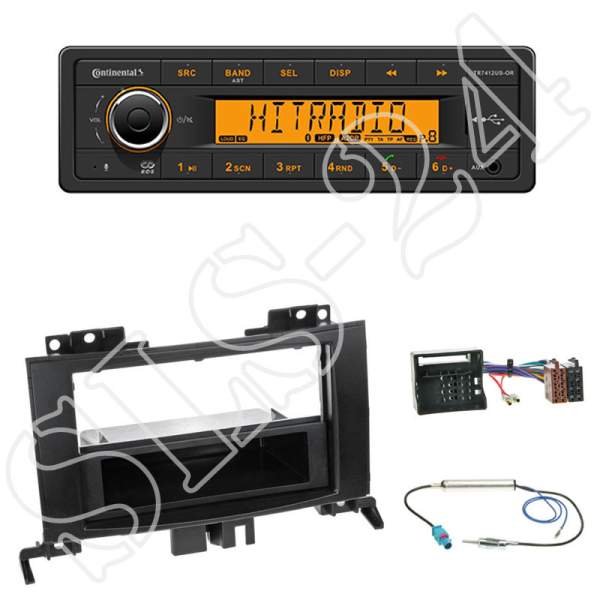 Radioeinbauset MERCEDES Sprinter (W906) + Continental TR7412UB-OR BT/USB/AUX/FM/OHNE CD-LW