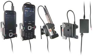 Brodit 971274 Mobile Phone Halter - Nokia N85 Handy Halterung - aktiv - Molex-Adapter