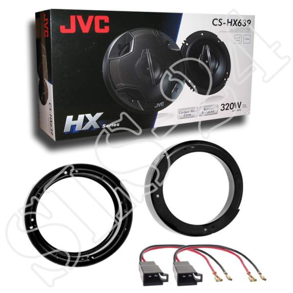 JVC 3-Wege Koaxial Lautsprecher CS-HX639 320 Watt für VW FOX LUPO POLO NEW BEETLE