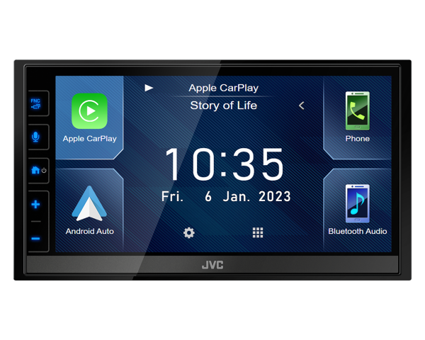 JVC KW-M785DBW 6,8' Doppel-DIN Media Receiver mit DAB+, Apple CarPlay & Android Auto kabellos