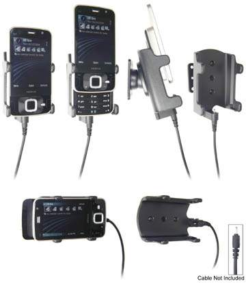 Brodit 906256 Mobile Phone Halter - Nokia N96 Handy Halterung - aktiv - Anschluss-Vorbereitung