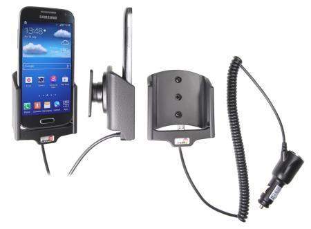 Brodit 512544 Halter - Samsung Galaxy S4 Mini GT-I9195 aktiv - Halterung mit KFZ Ladekabel