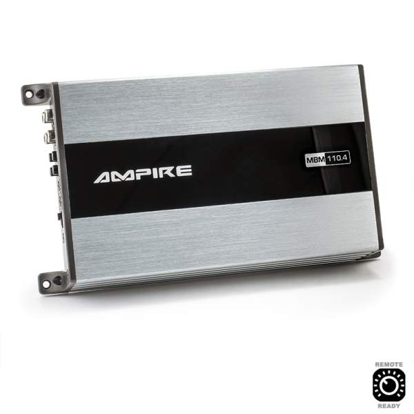 AMPIRE Endstufe, 4x 100 Watt, Class D (2.Generation) 800 Watt Max Verstärker MBM110.4-2G