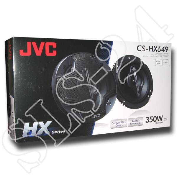 JVC 4-Wege Koaxial Lautsprecher CS-HX649 350 Watt 16 cm "Rubber Surround"