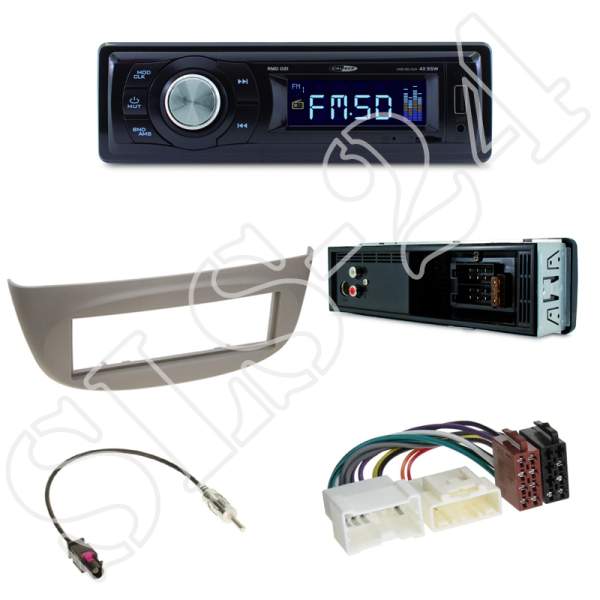 Radioeinbauset Renault Twingo / Wind + Caliber RMD021 - USB/Micro-SD/FM Tuner/AUX-IN