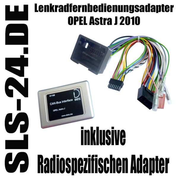 Dietz 61168 CAN BUS Interface OPEL Astra J ab Baujahr 2010 inkl. spezifischen Radioadapter