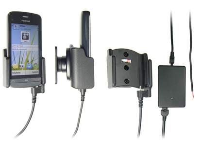 Brodit 513262 Mobile Phone Halter - Nokia C5-03 Handy Halterung - aktiv - mit Molex-Adapter