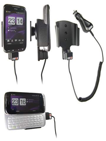 Brodit 512021 - Mobile Phone Halter / PDA - HTC Touch Pro 2 - aktiv - Halterung mit KFZ Ladekabel