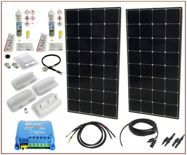 Dietz P240W_VI1_BT Solaranlage Sunpower 240W - Victron Regler 7515 mit BT