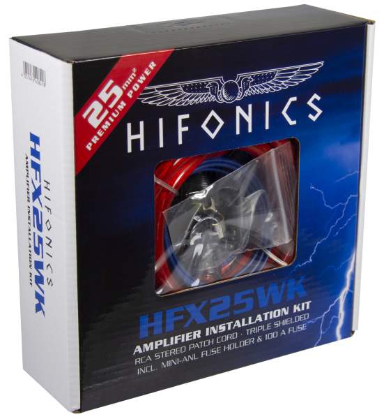 Hifonics HFX25WK Premium Verstärker-Anschluss-Set