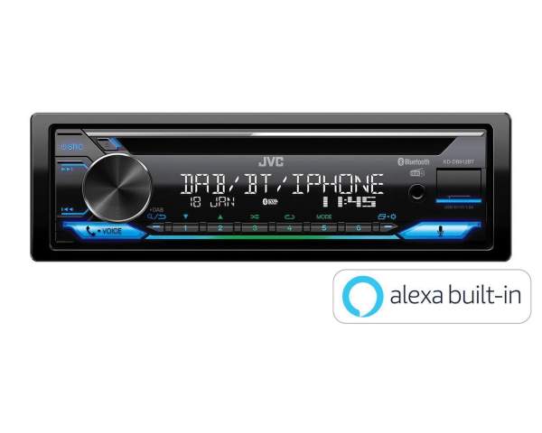 Radioeinbauset Audi A4 B6 2000-2006 Blende+ JVC KD-DB912BT Autoradio+ DAB-Antenne CD DAB+ Bluetooth