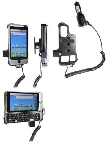 Brodit 512200 Mobile Phone Halter - HTC Desire Z - aktiv - Halterung mit KFZ-Ladekabel