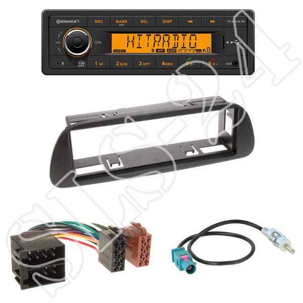 Radioeinbauset 1-DIN MERCEDES Sprinter W902-905 + Continental TR7412UB-OR BT/USB/AUX/FM/OHNE CD-LW