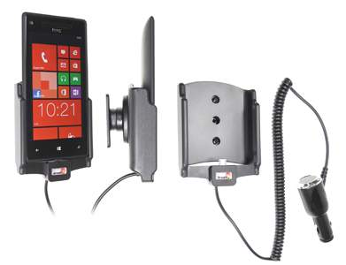 Brodit 512454 Mobile Phone Halter - HTC 8X - aktiv - Halterung mit KFZ Ladekabel