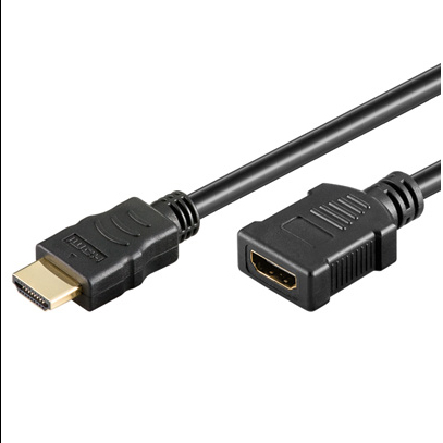 W69912 AMPIRE HDMI-Verlängerungskabel 50cm, High Speed/Ethernet/ARC