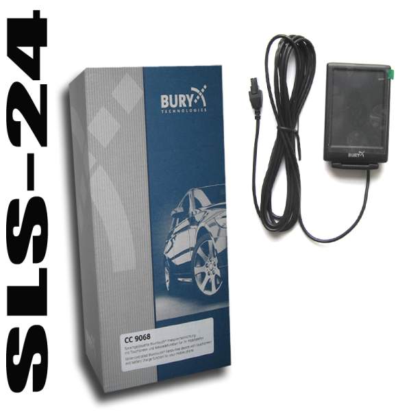Bury CC 9068 Bluetooth Handsfree Freisprecheinrichtung Sprachsteuerung Touchscreen Akkuladestation
