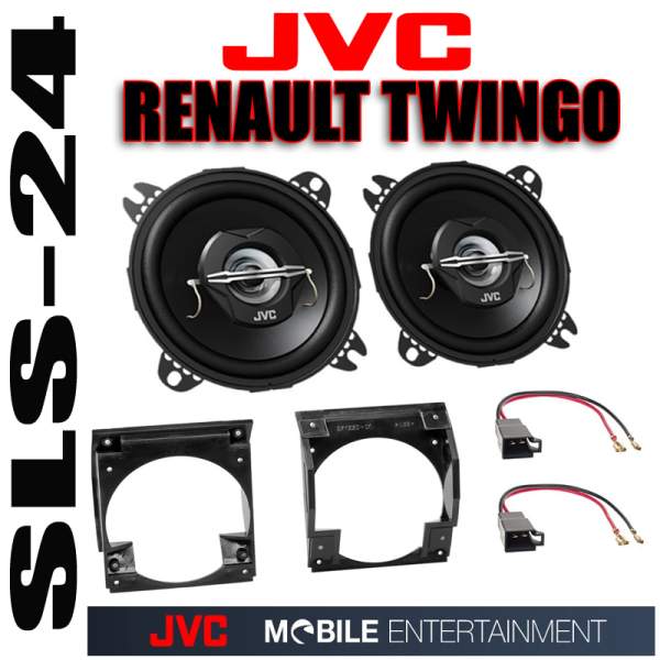 Renault Twingo bis 2000 2-Wege Koaxial Lautsprecher CS-J420X 210 Watt Einbauset Armaturenbrett