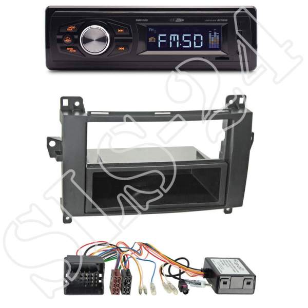 Radioeinbauset MERCEDES A B Klasse Vito/Viano + Caliber RMD022 USB / Micro-SD / FM Tuner / AUX-IN