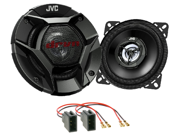 JVC 2-Wege Koaxial Lautsprecher CS-DR420 220 Watt 35 Watt RMS 10cm (4")+ 1046-02 LSP Adapter Citroen