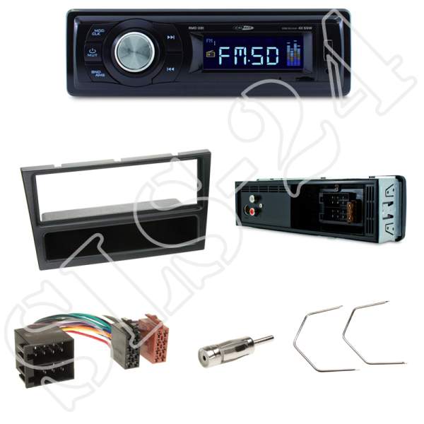 Radioeinbauset Opel Astra Corsa Omega + Caliber RMD021 - USB / Micro-SD - FM Tuner und AUX Input