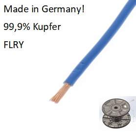 20320 FLRY 1,0 mm2, blau, 150 m, Fahrzeugleitung, made in Germany!