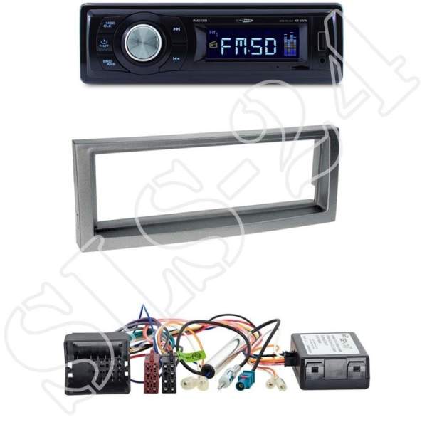 Radioeinbauset 1-DIN + CAN-Bus Citroën Peugeot + Caliber RMD021 USB / Micro-SD/FM Tuner/AUX-IN