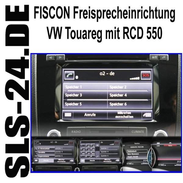 Kufatec 38389 FISCON Freisprecheinrichtung für VW Volkswagen Touareg 7P mit RCD 550