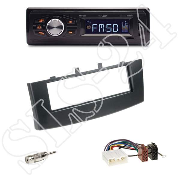 Radioeinbauset Mitsubishi Colt + Caliber RMD022 - USB/Micro-SD/FM Tuner/AUX-IN