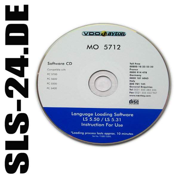 VDO Dayton MO5712 Betriebssoftware CD für PC 5700 PC 5600 PC 5500 PC 5400