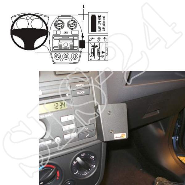 BRODIT 853724 ProClip Halterung - Ford Fiesta ab Baujahr 2006-2008 KFZ-Halter Navigation links