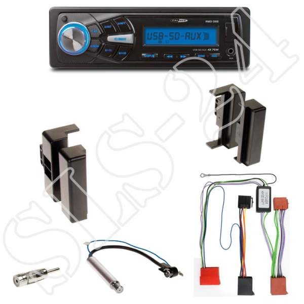 Set: 1-DIN Audi A4 (B5) A6 (C4) A8 (D2)+Caliber RMD050DAB-BT Autoradio USB/SD/FM/AUX-IN/MP3