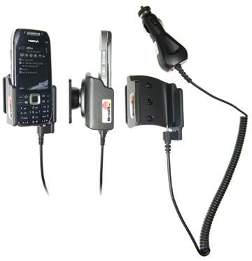 Brodit 512009 Mobile Phone Halter - Nokia E75 Handy Halterung - aktiv - mit KFZ-Ladekabel