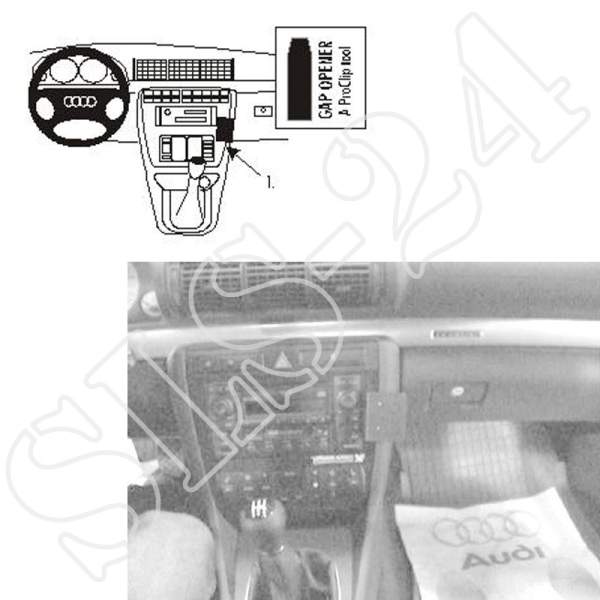 BRODIT 852798 ProClip Halter - für Audi A4 / S4 Avant 00-01 - Audi A4 / S4 Sedan 00-01 GPS Halterung